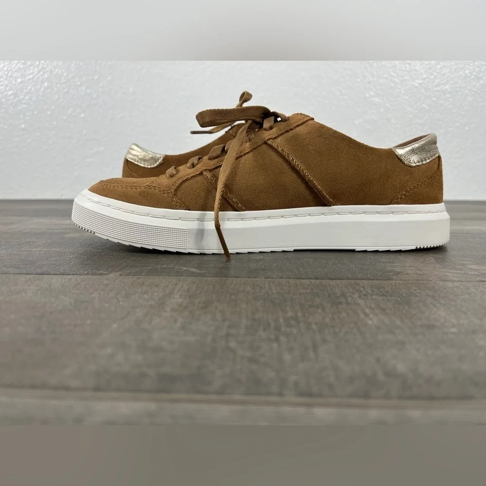 NEW UGG Alameda Lace Up Sneaker in Chestnut/Gold - Picture 5 of 9